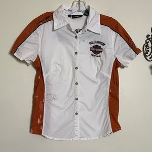 Harley-Davidson Retro Garage Shirt Fitted Sz M